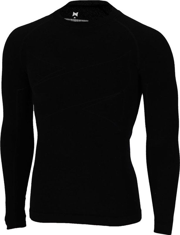 Xtreme Thermoshirt Heren - Merino Wol - Black Melange