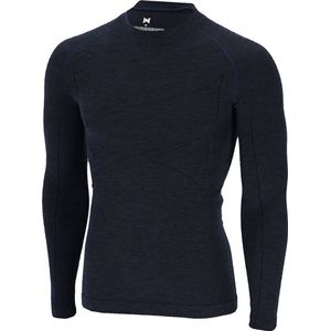 Xtreme Thermoshirt Heren - Merino Wol - Navy Melange