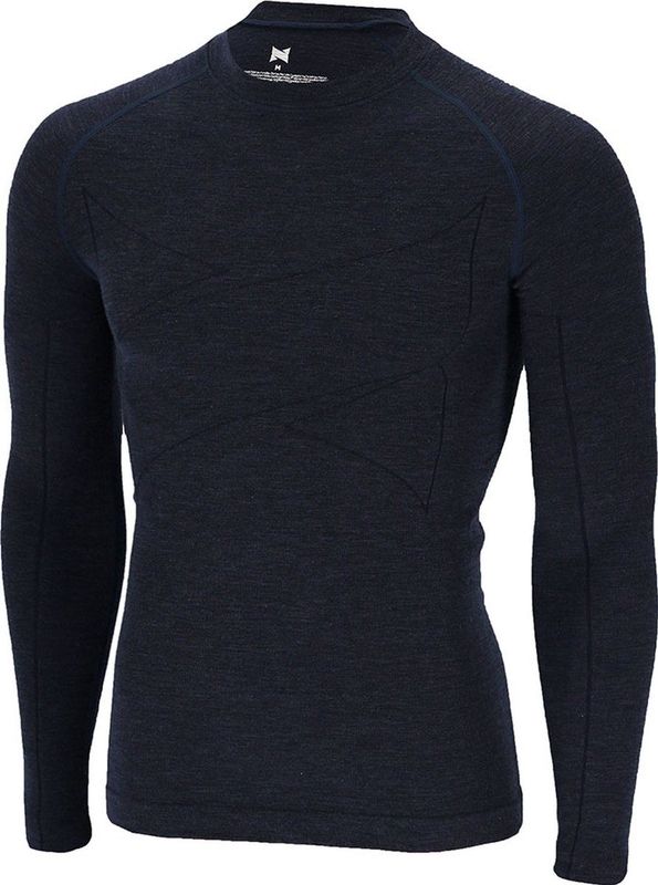 Xtreme Thermoshirt Heren - Merino Wol - Navy Melange