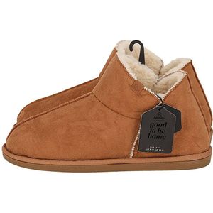 Apollo - Sloffen Heren - Suede - Cognac- Maat 45/46 - Pantoffels heren