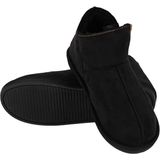 Apollo - Pantoffels - Zwart - Suède - Hoge Sloffen Heren