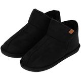 Apollo - Pantoffels - Zwart - Suède - Hoge Sloffen Heren