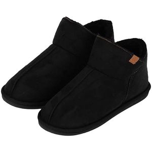 Apollo - Pantoffels - Zwart - Suède - Hoge Sloffen Heren