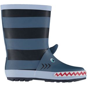 Blauwe 3d Haai design regenlaars van XQ Footwear 23/24