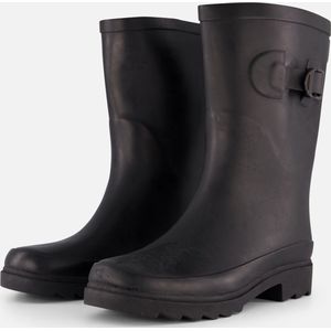 Xq Footwear Dames Regenlaars Riem Rubber Zwart - Laarzen