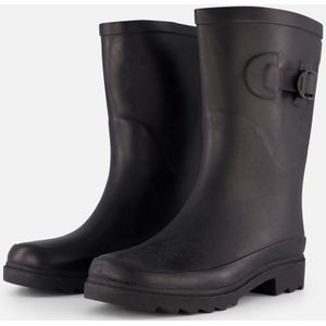 Xq Footwear Dames Regenlaars Riem Rubber Zwart - Laarzen