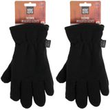 Heatkeeper thermo handschoenen - set van 2 zwart