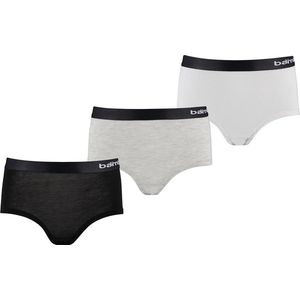 Apollo - Meisjes Bamboe Hipster - Zwart Grijs Wit - 3-Pack