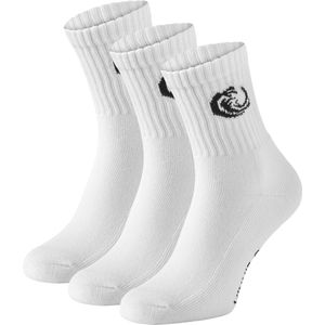 Vinnie-G - Sportsokken - Wit - 3-Pack - Gekamd Katoen