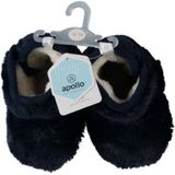 Apollo Slofjes met Imitatiebont Donkerblauw