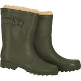 XQ Regenlaarzen Dames Fake Fur Groen Regenlaarzen met voering
