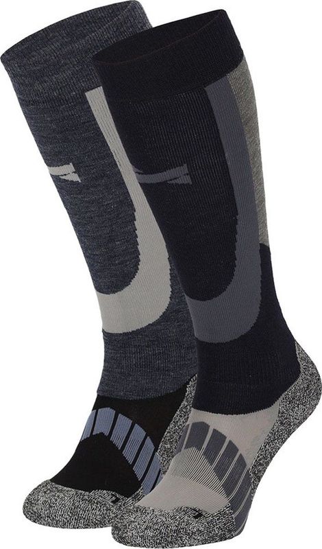 Xtreme Skisokken - 2 paar unisex skikousen kniehoogte - Multi Navy