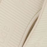 Apollo - Dames Instap Pantoffel - Vilt - Wit - Kunstbont