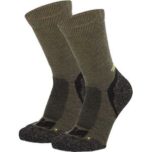 Xtreme Hiking Sokken Wol - Wandelsokken Merinowol - 2 paar - Multi Green - Maat 35/38