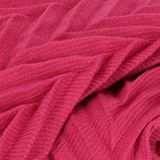 Sarlini Langwerpige Woven Plisse Sjaal Fuchsia