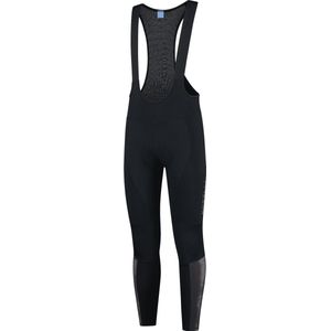Rogelli Essential HI VIS Lange Fietsbroek - Met Bretels - Heren - Zwart, Reflectie - Maat XL