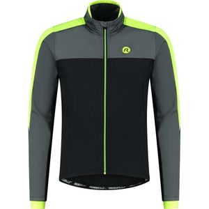 Rogelli Freeze Winter Fietsjack Heren - Wielrenjack - Zwart, Grijs, Fluor - Maat M