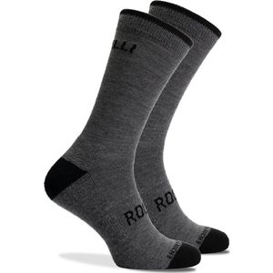 Rogelli Merino Wollen Fietssokken - Voor Dames en Heren - Warm & Ademend - Grijs - Maat 36-39