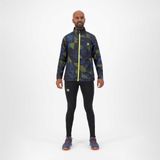 Rogelli Maat M Electro Hardloopjack - Heren - Donkerblauw, Zwart, Fluor