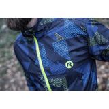 Rogelli - Electro - Hardloopjack - Donkerblauw, Zwart, Fluor - Lichtgewicht, Ventilerend