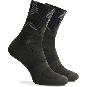 Rogelli Camo Fietssokken - Heren - Leger Groen - Maat 36-39