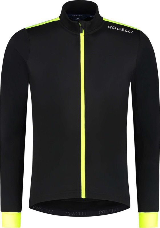 Rogelli Core Fietsshirt - Lange Mouwen - Heren - Zwart - Maat 2XL