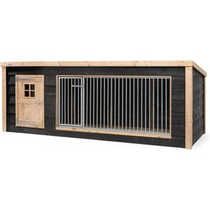Hondenhok Reno XL - Hondenhok hout - Hondenhok buiten - Hondenhuis - Hondenkennel - Hondenhok grote honden - Hout in Stijl