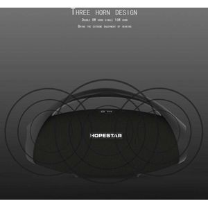 Hopestar H31 Speaker - Zwart - 32W - Bluetooth - Stereo - Draagbaar - Subwoofer - Draadloos - Enorme Power