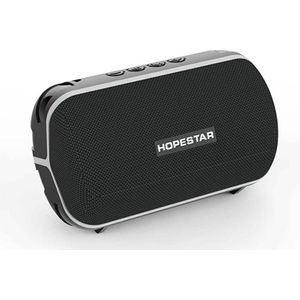 Hopestar T6 Mini Zwart -luidspreker Draagbare draadloze luidspreker Draagbare waterdichte luidspreker Soundbar