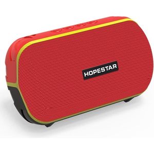 Hopestar T6 Mini Rood  - luidspreker Draagbare draadloze luidspreker Draagbare waterdichte luidspreker Soundbar