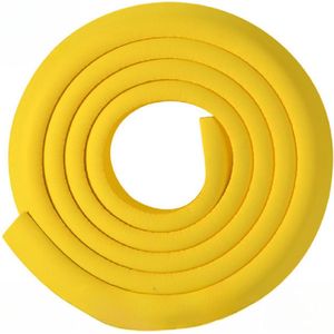 Opline - Hoekbeschermer Geel - 2 Meter Knipbaar - Veelzijdige Tafelbeschermer