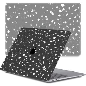 Lunso Geschikt voor MacBook Pro 13 inch M1/M2 (2020-2022) cover hoes - case - Terrazzo Bergamo