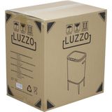 Luzzo® New York Push Prullenbak Afvalscheiding 2 Vakken - Afvalscheidingsprullenbak 18 ltr - Zwart