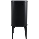 Luzzo® New York Push Prullenbak Afvalscheiding 2 Vakken - Afvalscheidingsprullenbak 18 ltr - Zwart