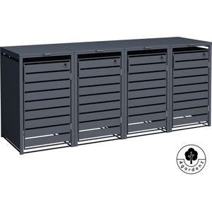 4gardenz® Containerombouw Modulair - Kliko Ombouw Berging - Hoogwaardig Materiaal - Antraciet