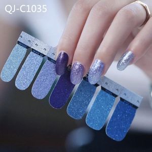 GUAPÃ€ - Nagelstickers & Nail wraps - Nail Art - Nagel Folie - Turquoise / Blauw - 14 stuks