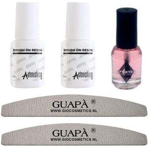 GUAPÀ - Nepnagels Starter Kit met Nagellijm - Nagelvijlen en Nagelriem olie - Voordeel Sets