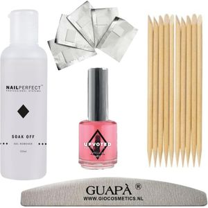GUAPÀ® Gellak Nagel Verwijderaar voor alle Gel Nagels | Gel Nagellak Remover | Soak Off Remover