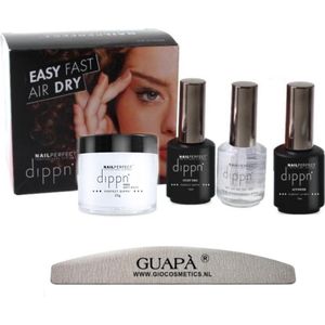 GUAPÀ® Acryl Nagels Dip Poeder Starterskit | Dip powder | Dipping acryl poeder | Soft White