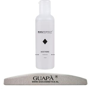 GUAPÀ® Aceton Puur 100 ml | Nagel Verwijderaar voor Gellak, Acrylic, Nagellak, Gelnagels | Nagellak Remover