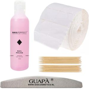 GUAPÀ® Nagellak Remover Set Deluxe | Verwijder eenvoudig je Nagellak| Nail Polish Remover |Non Aceton | Nepnagels | Plaknagels | 100 ml