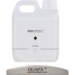 GUAPÀ® Aceton Puur 1000 ml | Nagel Verwijderaar voor Gellak, Acrylic, Nagellak, Gelnagels | Nagellak Remover
