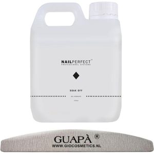 GUAPÀ® Gellak Nagel Verwijderaar voor alle Gel Nagels | Gel Nagellak Remover | Soak Off Remover | 1000 ml