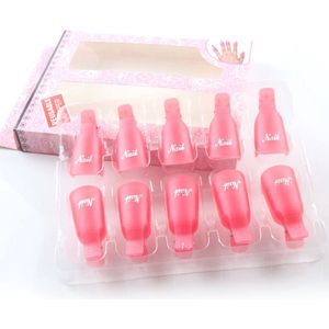 GUAPÀ® Soak Off Clips | Nagellak Remover Clips | Nagellak Remover | Acryl Verwijderen | Gellak Nagel Verwijderaar voor alle Gel Nagels | Gel Nagellak Remover | Soak Off Remover | 10 stuks Roze