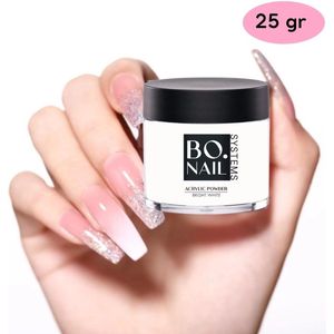GUAPÀ® Acrylpoeder White | Acrylic Powder Wit | Acryl Nagels | Starterspakket | 25 gr | Professionele Kwaliteit Acryl Poeder