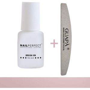 GUAPÀ nagellijm voor Nagel Tips | Plaknagels | Nepnagels & Nail Art | Nail Glue 5 gr inclusief kwastje
