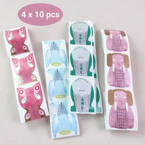 GUAPÀ® Acryl Sjabloon | Nail Forms | Diverse verlenging acryl sjablonen | Acryl Nagels | Builder Gel | 40 stuks acryl sjablonen