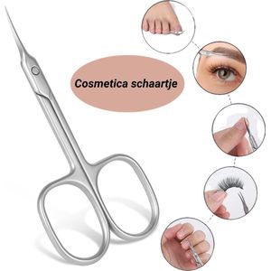 GUAPÀ® Nagelriem schaartje | Cosmetica schaartje | Wenkbrauw schaartje | nagelschaartje | Wimper knipper | Zilver kleurig RVS nagelriem knipper