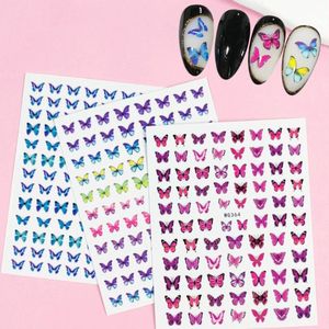 GUAPÀ® Nail Art Nagelstickers | Nagel Stickers Vlinders | Nail Art 3D Stickers | Nagelstickers Kinderen | Nail Art Stempel | 3 velletjes Vlinder Nagel stickers