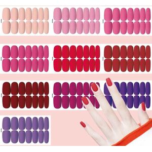 GUAPÀ® Nagelstickers & Nail wraps - Nail Art - Nagel Folie - Diverse kleuren Nail Wrap - 10 Vellen Nagelstickers